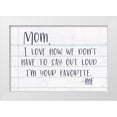 thumbnail image 1 of Lux + Me Designs 14x11 White Modern Wood Framed Museum Art Print Titled - Im Your Favorite, 1 of 4