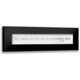 thumbnail image 1 of Lux + Me Designs 14x6 Black Modern Framed Museum Art Print Titled - All I Need in this Life is Your Crazy Love, 1 of 5