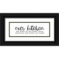 thumbnail image 1 of Lux + Me Designs 14x7 Black Ornate Wood Framed with Double Matting Museum Art Print Titled - Our Kitchen, 1 of 4