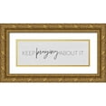 thumbnail image 1 of Lux + Me Designs 14x7 Gold Ornate Wood Framed with Double Matting Museum Art Print Titled - Keep Praying About It, 1 of 4