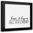 thumbnail image 1 of Lux + Me Designs 15x15 Black Modern Framed Museum Art Print Titled - Hugs and Kisses, 1 of 5