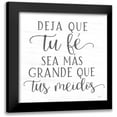 thumbnail image 1 of Lux + Me Designs 15x15 Black Modern Framed Museum Art Print Titled - Let Your Faith Be Bigger Than Your Fears, 1 of 5