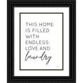 thumbnail image 1 of Lux + Me Designs 15x18 Black Ornate Wood Framed with Double Matting Museum Art Print Titled - Endless Love and Laundry, 1 of 4