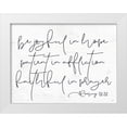 thumbnail image 1 of Lux + Me Designs 18x15 White Modern Wood Framed Museum Art Print Titled - Be Joyful, 1 of 4