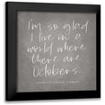 thumbnail image 1 of Lux + Me Designs 20x20 Black Modern Framed Museum Art Print Titled - Octobers, 1 of 5