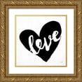 thumbnail image 1 of Lux + Me Designs 20x20 Gold Ornate Wood Framed with Double Matting Museum Art Print Titled - Love, 1 of 4