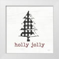thumbnail image 1 of Lux + Me Designs 20x20 White Modern Wood Framed Museum Art Print Titled - Holly Jolly Tree, 1 of 4