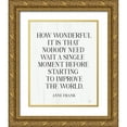 thumbnail image 1 of Lux + Me Designs 20x24 Gold Ornate Wood Framed with Double Matting Museum Art Print Titled - How Wonderful, 1 of 4