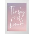 thumbnail image 1 of Lux + Me Designs 23x32 White Modern Wood Framed Museum Art Print Titled - The Sky is the Limit, 1 of 4