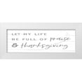 thumbnail image 1 of Lux + Me Designs 24x11 White Modern Wood Framed Museum Art Print Titled - Praise And Thanksgiving, 1 of 4