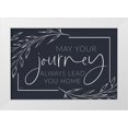thumbnail image 1 of Lux + Me Designs 24x17 White Modern Wood Framed Museum Art Print Titled - May Your Journey Lead Home, 1 of 4