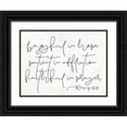 thumbnail image 1 of Lux + Me Designs 24x19 Black Ornate Wood Framed with Double Matting Museum Art Print Titled - Be Joyful, 1 of 4