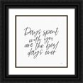 thumbnail image 1 of Lux + Me Designs 26x26 Black Ornate Wood Framed with Double Matting Museum Art Print Titled - Days Spent with You, 1 of 4