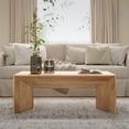 thumbnail image 1 of Lux Solid Wood 48" Modern Angled Coffee Table, 1 of 6