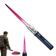 thumbnail image 1 of Torch Lighter, Straight Flame Bright Fire with Safety Lock, Adjustable Red/Blue Flames, Refillable Butane Gas Weatherproof Design, for Campfires Kitchen Hiking Candles Fireplace BBQ Outdoor, 1 of 8
