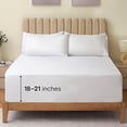 thumbnail image 1 of Luxclub King Cooling Sheets Set, Extra Deep Pocket, Wrinkle-Free, White, 4 Piece Bedding, 1 of 9