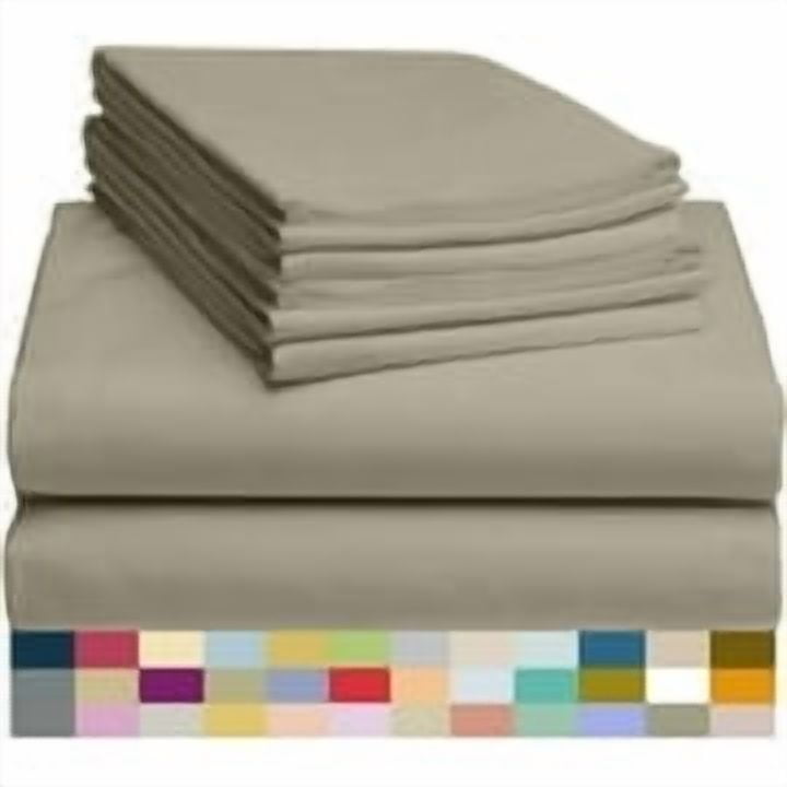 LuxClub 6 PC Sheet Set Bamboo Sheets Deep Pockets 18" Eco Friendly ...