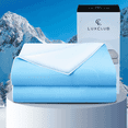 thumbnail image 1 of Luxclub Soft Cooling Comforter for Hot Sleepers, Breathable Cooling Bed, Queen, Aqua, 88" X 88", 1 of 6