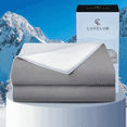 thumbnail image 1 of Luxclub Cooling Comforter for Hot Sleepers, Soft and Breathable, Queen Size, Grey, 88" X 88", Ideal for All-Season Sleep Comfort, 1 of 8