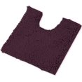 thumbnail image 1 of LuxUrux Soft & Plush Shaggy Plum Chenille Microfiber Bath Rug, 20" x 20'', Non-Slip Backing, 1 of 7