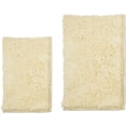 thumbnail image 1 of LuxUrux Bathroom Rug Setâ€“Extra-Soft Plush Bath mat Shower Bathroom Rugs,1'' Chenille Microfiber Material, Super Absorbent (Rectangular Set, Cream), 1 of 2