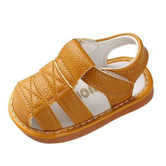 Luxalzxs Baby Boys Girls Sandals Footwear Cute Summer Hollow Flat Shoes Infant First Walkers Prewalkers Newborn Crib Shoes