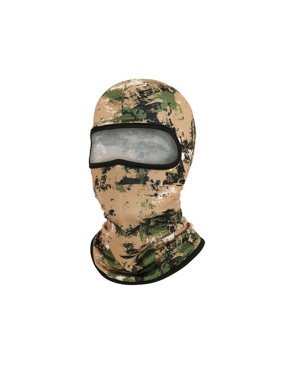 Luxalzxs Balaclava Ski Mask Head Mask Full Face Mask Camouflage Windproof Face Cover Sun UV Protection Scarf Men Women Outdoor Sport Cycling Cap