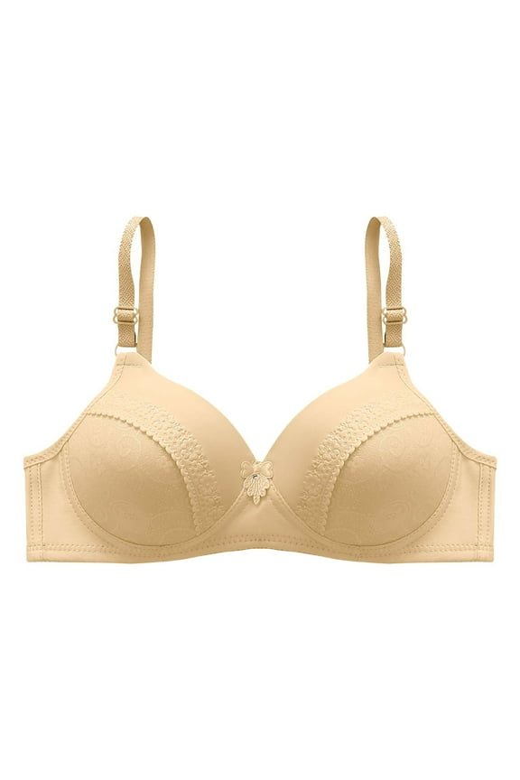 Luxalzxs Bras for Women No Underwire Padded Push Up Bras Wireless Full Coverage Seamless Comfort Breathable Everyday Bra Bralettes Brassiere