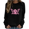 thumbnail image 1 of Luxalzxs Breast Cancer Survivor Sweatshirts for Women Pink Ribbon Pullover Sweatshirts October Breast Cancer Theme Sweatshirt, 1 of 2