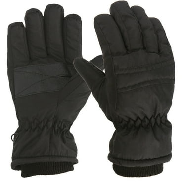 Luxalzxs Children Gloves for Cold Weather, Winter Gloves for Kids Boys Girls Snow Windproof Mittens Solid Color Outdoor Sports Ski Warm Gloves (7-12 Years)