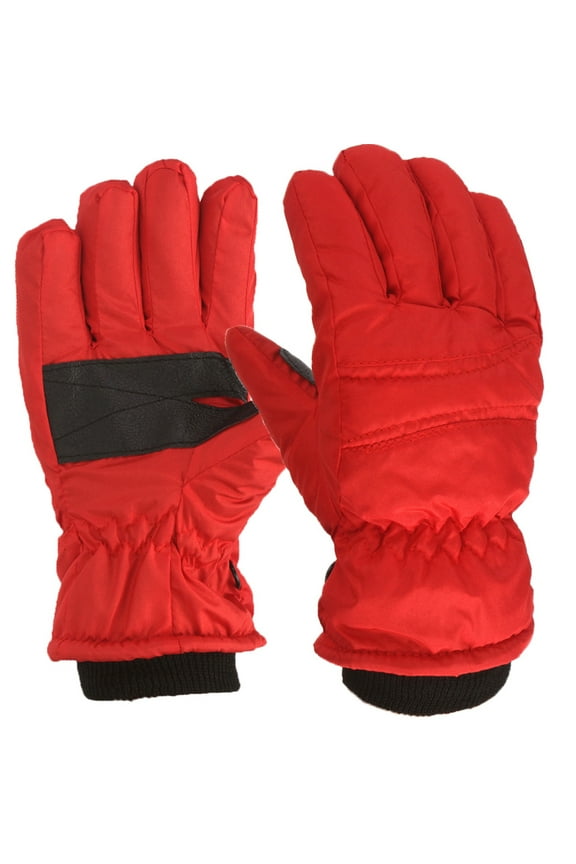 Luxalzxs Children Gloves for Cold Weather, Winter Gloves for Kids Boys Girls Snow Windproof Mittens Solid Color Outdoor Sports Ski Warm Gloves (7-12 Years)
