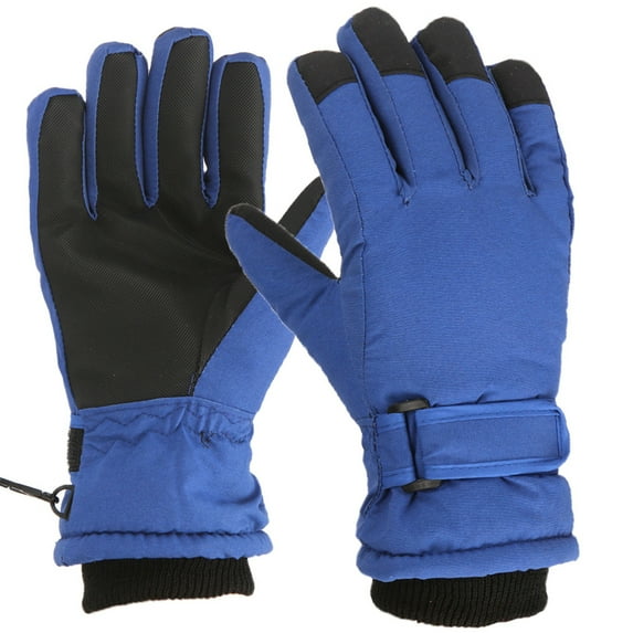 Luxalzxs Children's Cycling Gloves Warm Gloves Winter Gloves for Kids Boys Girls Snow Windproof Mittens Outdoor Sports Skiing Gloves (7-12 Years)