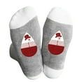 thumbnail image 1 of Luxalzxs Christmas Socks for Men/Women Snowman Print Color Block Socks Comfy Warm Crew Socks Ankle High Winter Cotton Socks Holiday Socking, 1 of 3