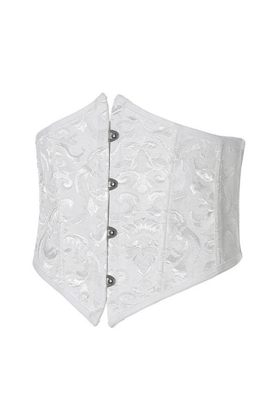 Luxalzxs Corset Belt for Women Renaissance Floral Wide Waist Belts Bustier Waist Training Cincher Bodyshaper Vintage Underbust Corset