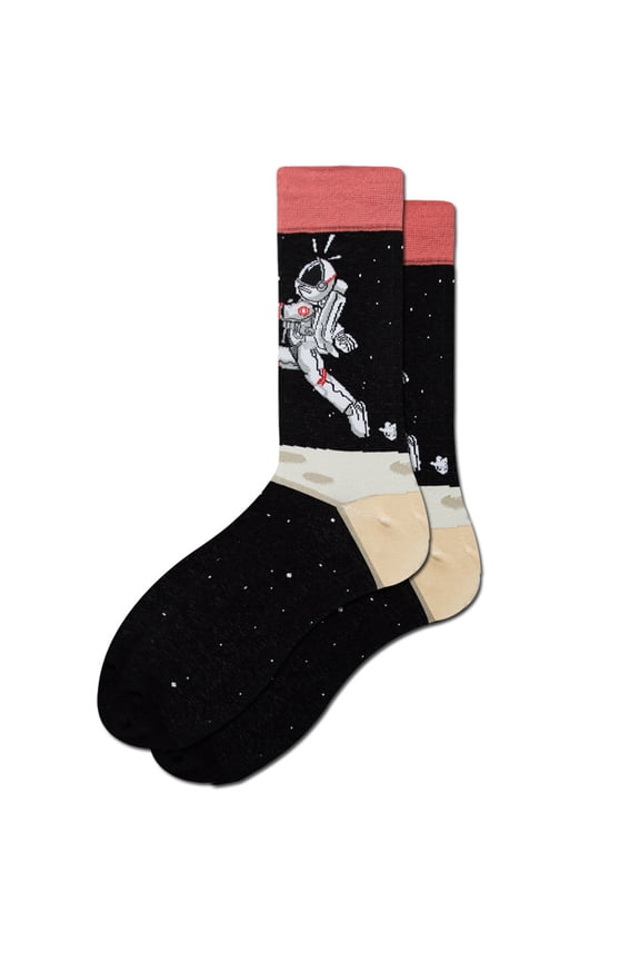 Luxalzxs Cosmos Series Star Constellations Female Laughing Socks Astronaut Socks Novelty Funny Crew Socks