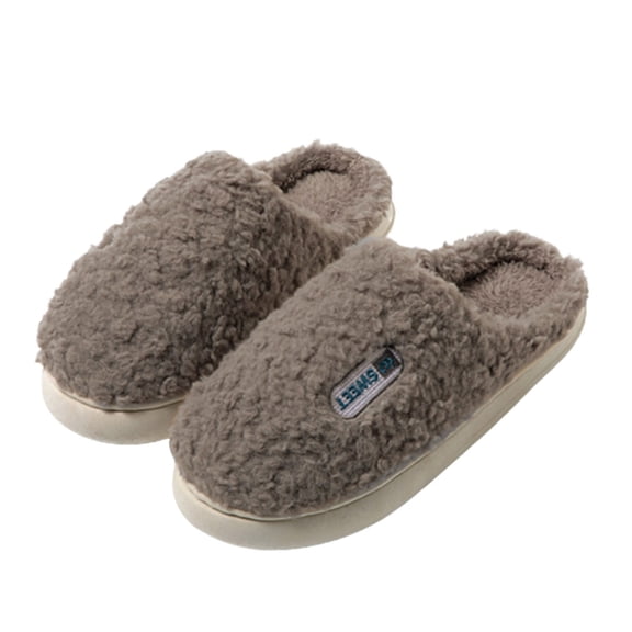 Luxalzxs Cotton Slippers for Men Women Fall Winter Warm Slippers Candy Color Couple Slippers Men's Shoes Women's Shoes Home Slippers