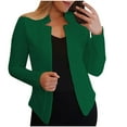 thumbnail image 1 of Luxalzxs Cropped Suit Jacket for Women Formal Open Front Office Blazer Suit Long Sleeve Slim Business Blazers Jacket Cardigan, 1 of 5