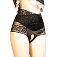 thumbnail image 1 of Luxalzxs Crotchless Underwear for Women Sexy Lace Floral Embroidered Ultra Thin Breathable Panties See Through Brief, 1 of 7