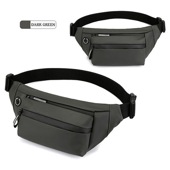 Luxalzxs Fanny Pack for Men Women, Waterproof Nylon Waist Bag for Travel Hiking Running, Outdoor Sports Crossbody Belt Bag Waist Packs Bum Bag with Adjustable Strap