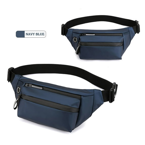 Luxalzxs Fanny Pack for Men Women, Waterproof Nylon Waist Bag for Travel Hiking Running, Outdoor Sports Crossbody Belt Bag Waist Packs Bum Bag with Adjustable Strap