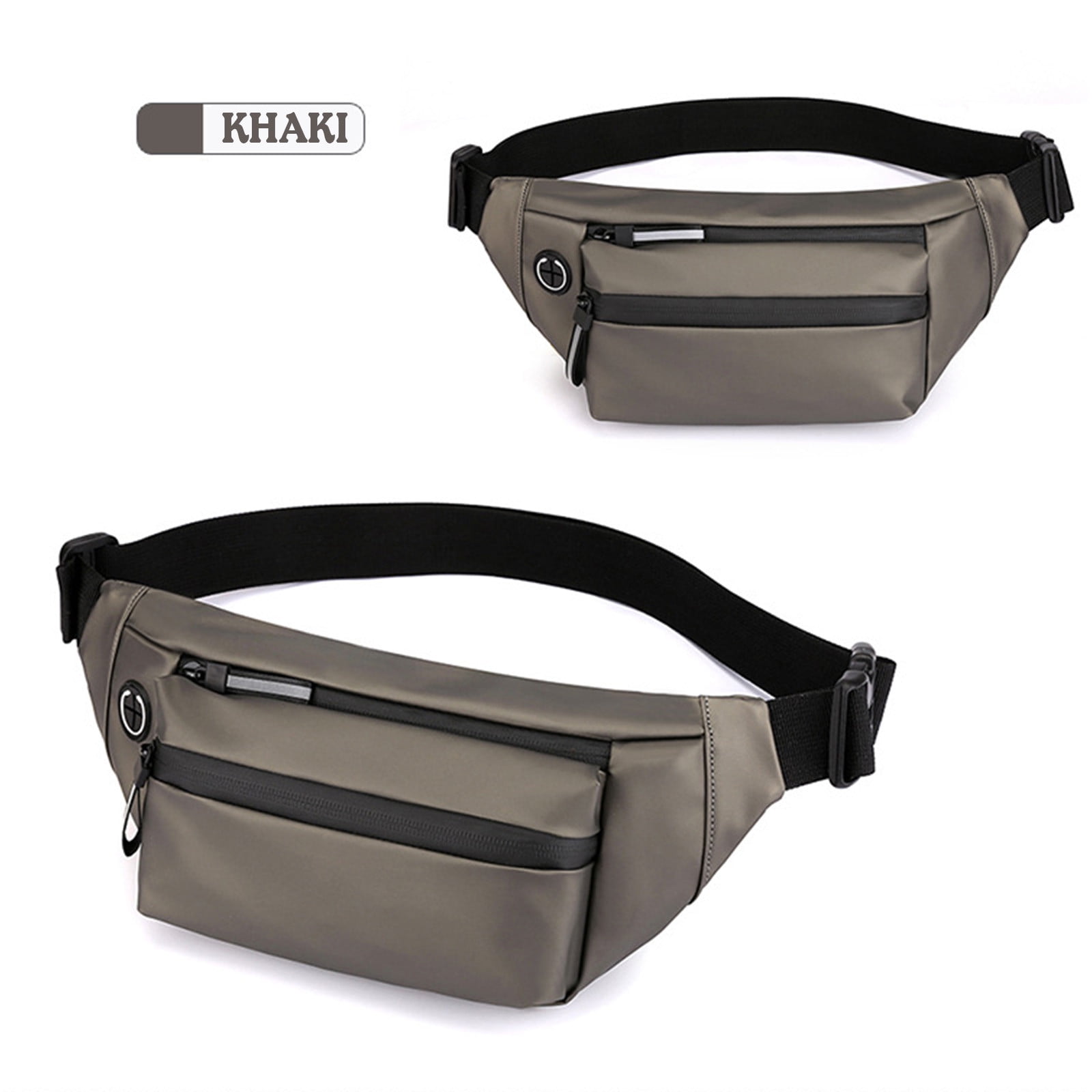 Luxalzxs Fanny Pack for Men Women, Waterproof Nylon Waist Bag for