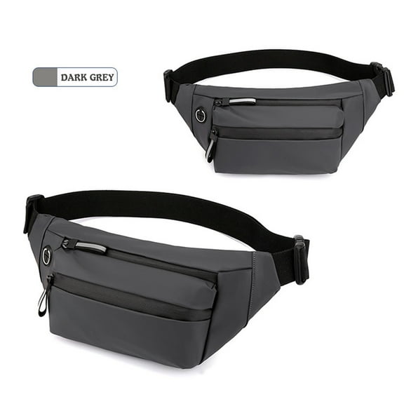Luxalzxs Fanny Pack for Men Women, Waterproof Nylon Waist Bag for Travel Hiking Running, Outdoor Sports Crossbody Belt Bag Waist Packs Bum Bag with Adjustable Strap