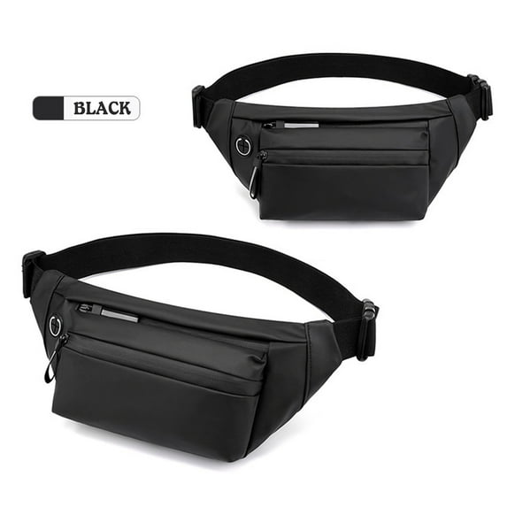 Luxalzxs Fanny Pack for Men Women, Waterproof Nylon Waist Bag for Travel Hiking Running, Outdoor Sports Crossbody Belt Bag Waist Packs Bum Bag with Adjustable Strap
