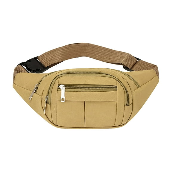 Luxalzxs Fashion Canvas Waist Bag Wallet, Fanny Pack Crossbody Bag Chest Bag Outdoor Sports Bag, Multifunctional Lightweight Adjustable Strap Waist Pack Belt Bag for Workout Running Hiking Cycling
