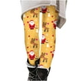thumbnail image 1 of Luxalzxs Fleece Lined Leggings for Women Christmas Printing Elasticity Pants Workout Leggings Yoga Pants, 1 of 4