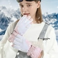 thumbnail image 1 of Luxalzxs Gloves for Cold Weather Women Winter Outdoor Windproof Ski Riding Touchscreen Double Layer Warm Gloves, 1 of 5
