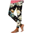 thumbnail image 1 of Luxalzxs Halloween Yoga Leggings for Women High Waisted No See-Through Tummy Control Cycling Workout Yoga Pants Tights Gym Running Athletic Leggings, 1 of 4