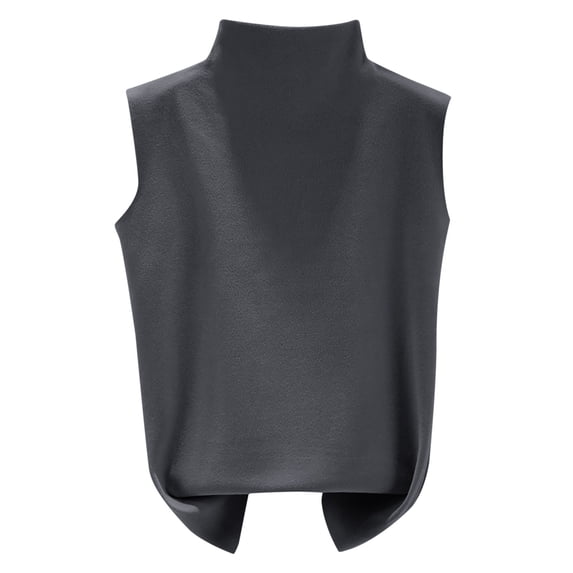 Luxalzxs High Neck Tank Tops for Women Winter Thermal Fleece Lined Underwear Tops Cami Tank Top Warm Base Layer Vest