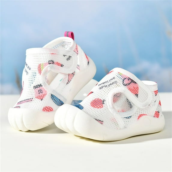 Luxalzxs Infant Toddler Baby Boys Girls Sandals Non-Slip Soft Sole Sneakers Barefoot Water Shoes Breathable Mesh Lightweight Baby First Walking Shoes Crib Shoes Beach Aqua Socks