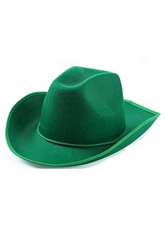 Luxalzxs Irish Green Shamrock Fedora, St. Patrick's Day Costume Accessories Leprechaun Clover Hat for Men Women and Kids